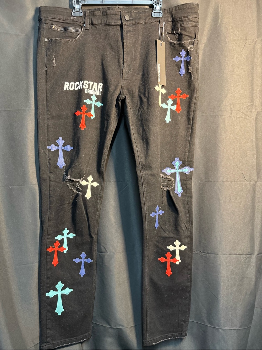 Rockstar Original Brody Patchwork Cross Men’s Jeans